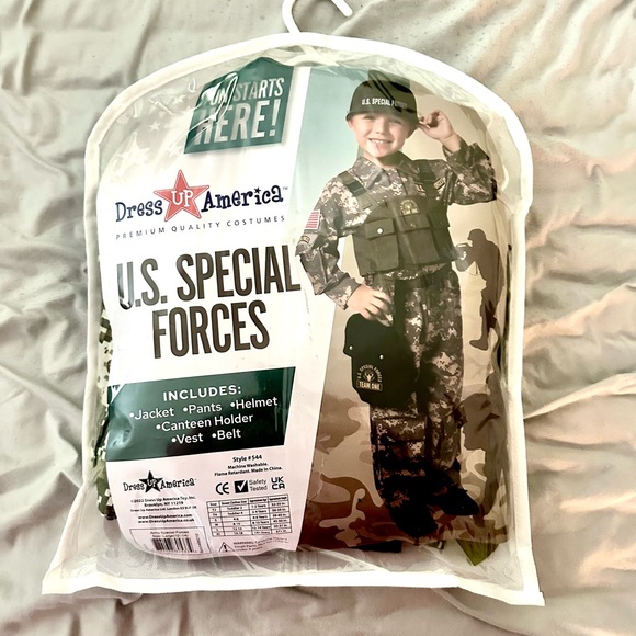US SPECIAL FORCES COSTUME SIZE L 12-14 - Picture 1 of 5